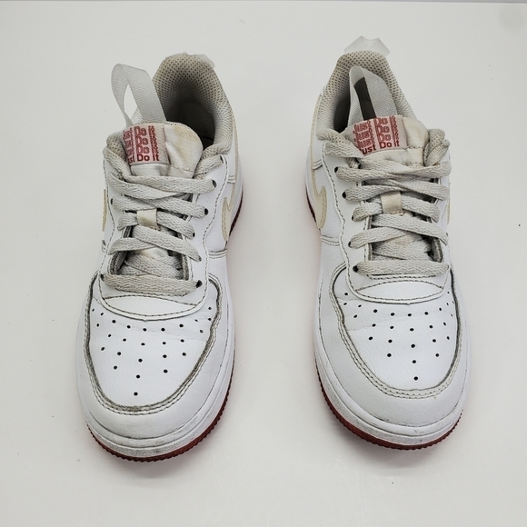 Nike Air Force 1 Bodega Sneakers CN8540-100 Size 13.5C Shoes White Red - Picture 4 of 16